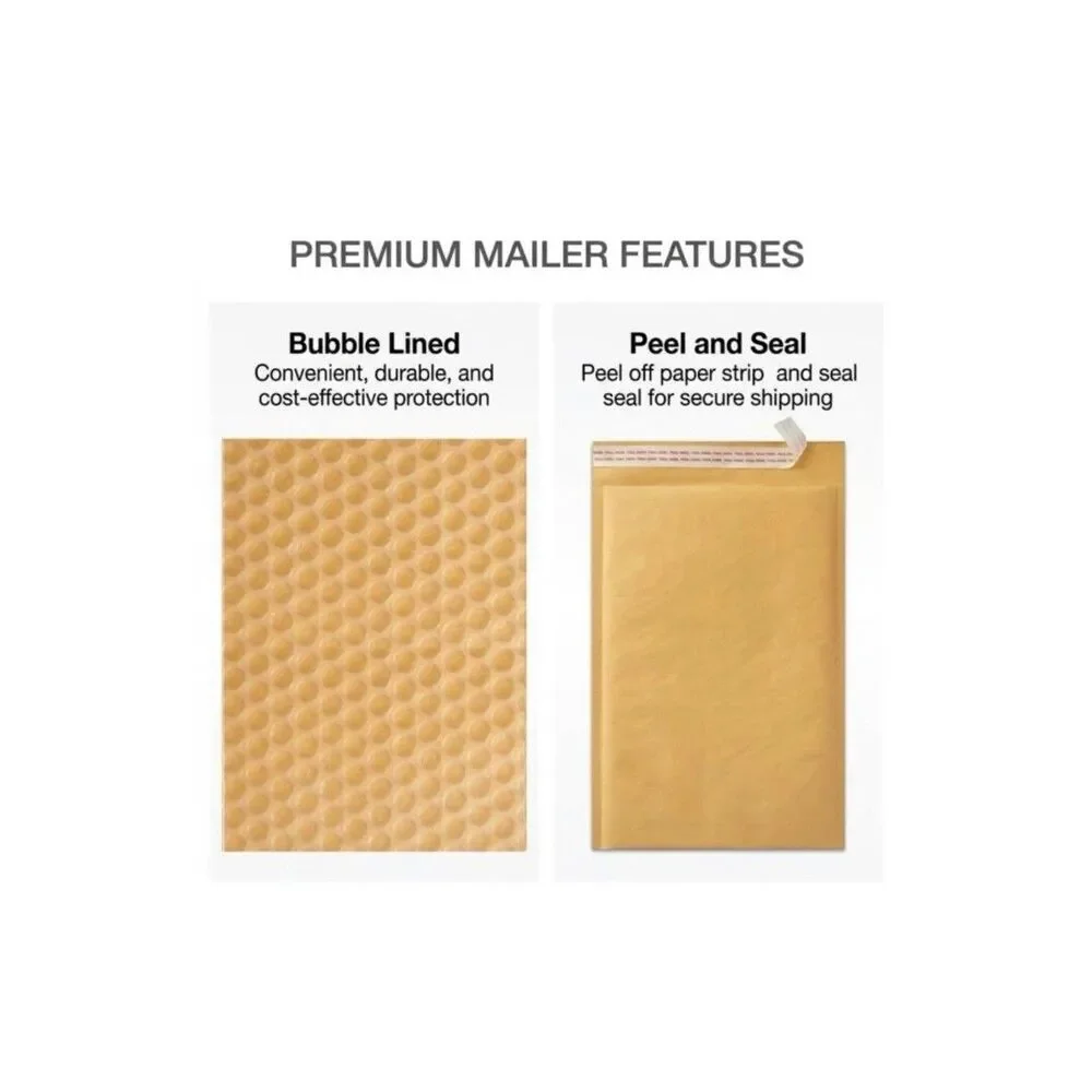12-Pack Extra Large Kraft Bubble Mailers (#7)